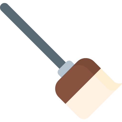 Sweeping broom sweeping broom furniture and household clean icon