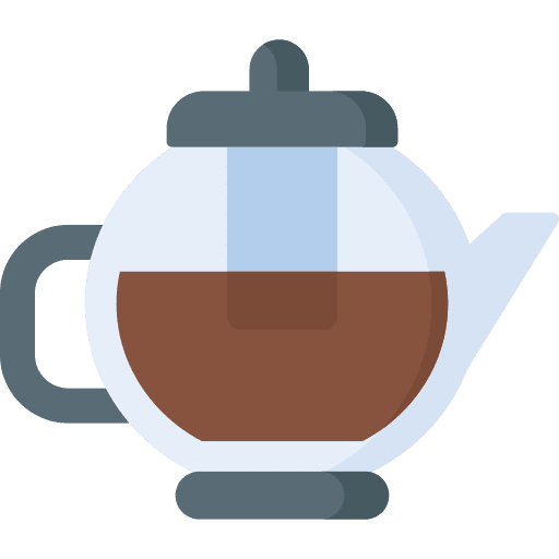 Tea pot hot drink furniture and household kettle icon