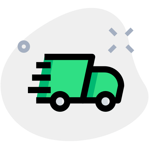 Fast boxes transport fast icon