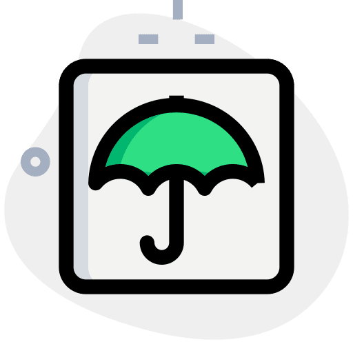 Keep dry transport shipping parcel icon