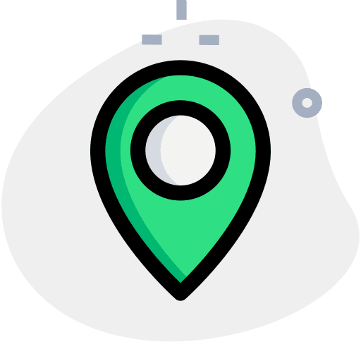 Location pin transport location pin delivery icon