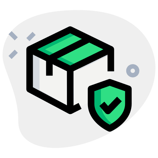 Protected shipping transport protected icon