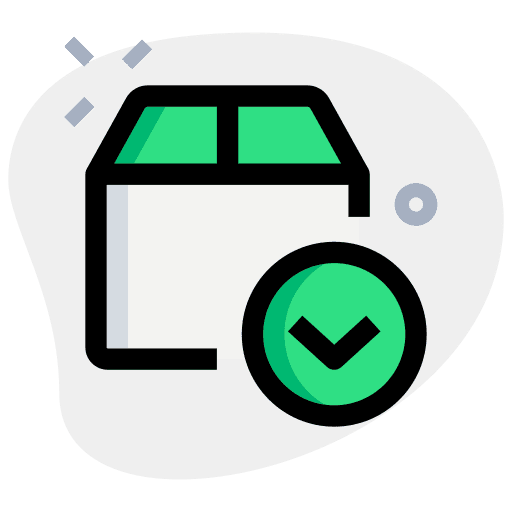 Down arrow shipment logistics cargo icon