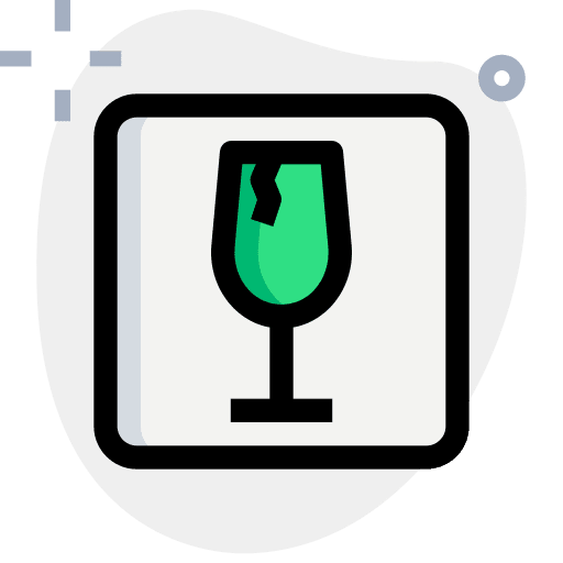 Fragile delivery shipment parcel icon