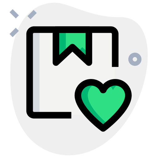 Heart parcel cargo shipment icon