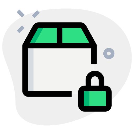 Private transport private package icon