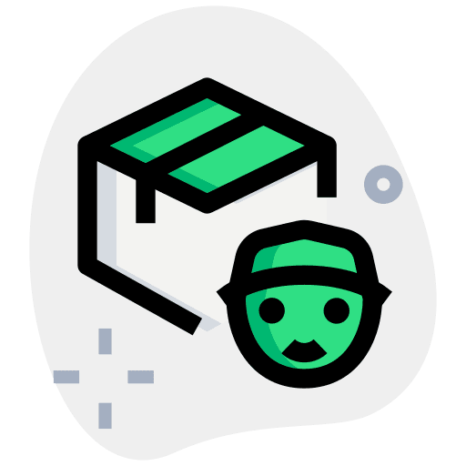 Delivery courier package transport shipment icon