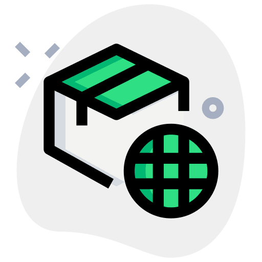 Worldwide transport shipping shipment icon