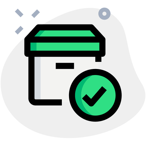 Approved shipping and delivery shipping approved icon