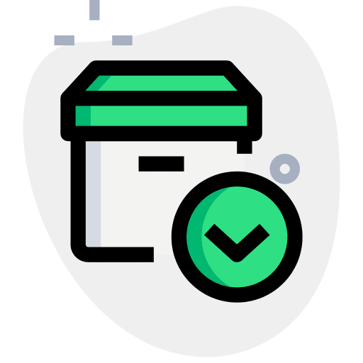 Bottom transport bottom delivery icon