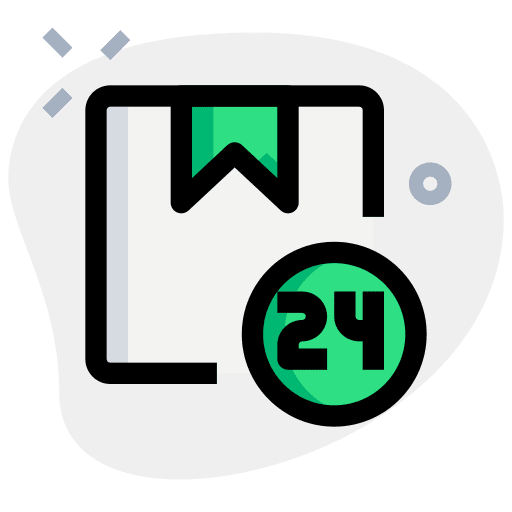 24 hours support boxes transport 24 hours support icon