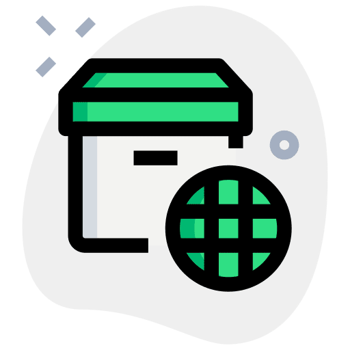 Global transport delivery shipment icon