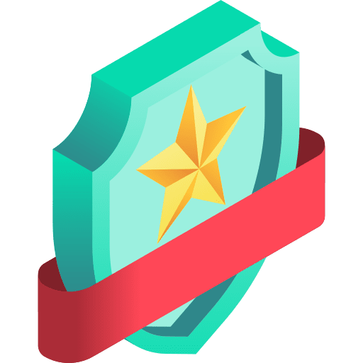 Badge isometric winner rewards icon