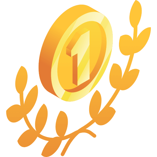 Gold medal sports and competition rewards gold medal icon