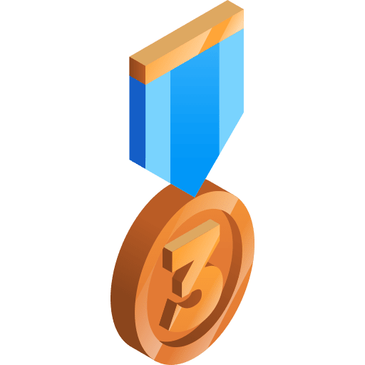 Bronze medal sports and competition isometric winner icon