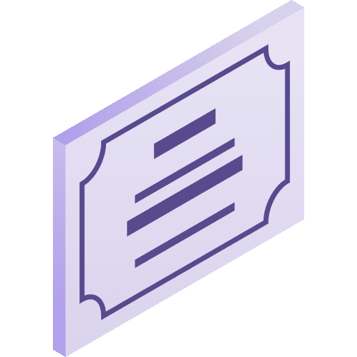Certification isometric education sports and competition icon