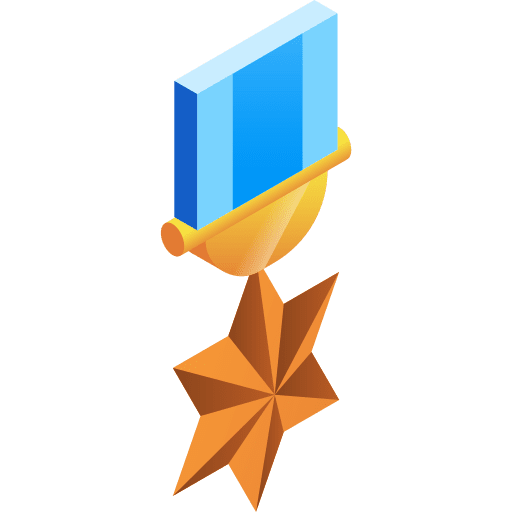 Medal award isometric prize icon