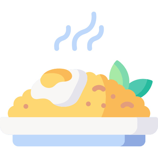Fried rice rice fried rice food and restaurant icon