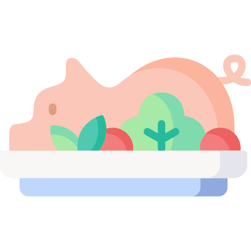 Roasted pig roast bbq roasted pig icon