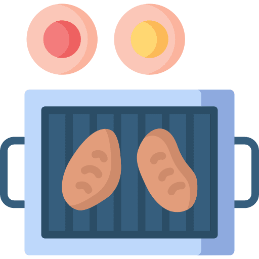 Yakiniku restaurant barbecue food icon