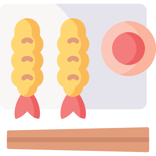 Tempura meal japanese japanese food icon