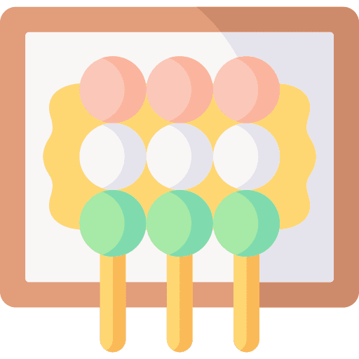 Dango mochi architecture and city japanese icon