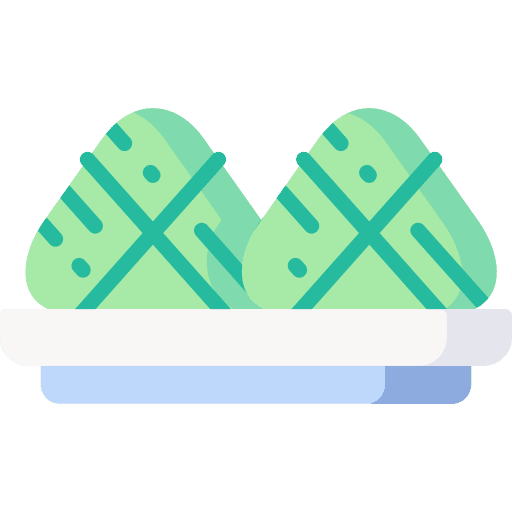 Zongzi nutrition food and restaurant asian icon