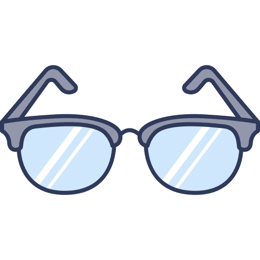 Eyeglasses accessories ophthalmologist optical icon