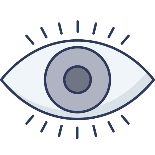 Eye optic visible sight icon