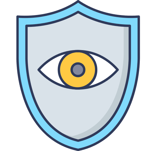 Eye privacy eye security icon