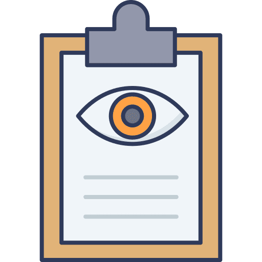 Eye test healthcare and medical eye test eye icon