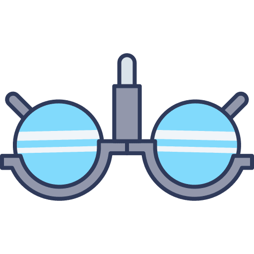 Testing glasses optician testing glasses test icon