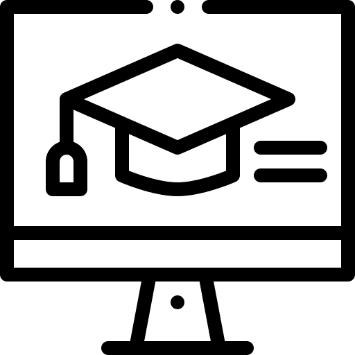 Online learning online shop learning education icon