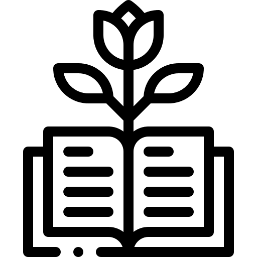 Educative book bloom knowledge educative book icon