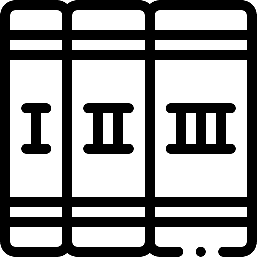 Trilogy fairytale literature reading icon