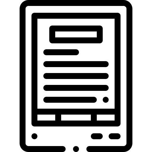 Ebook learning digital book education icon