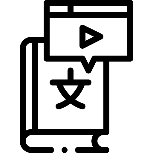 Language linguistics school world icon