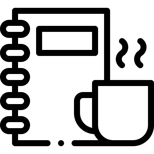 Notebook book coffee notebook icon