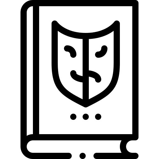 Theater entertainment book theater icon