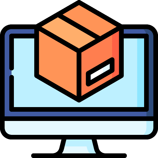 Product logistics delivery delivery box computer icon