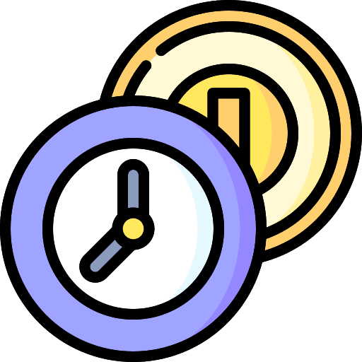 Time is money time is money cash money icon