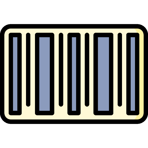 Barcode horizontal serial commercial icon