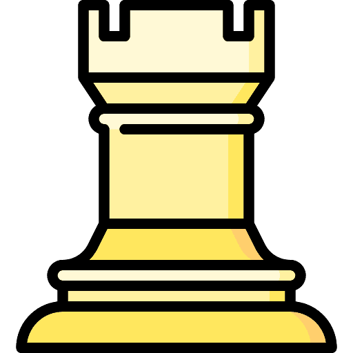 Strategy chess hobbies and free time management icon