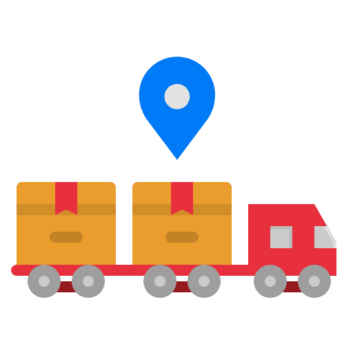 Cargo train delivery cargo train shipping and delivery icon