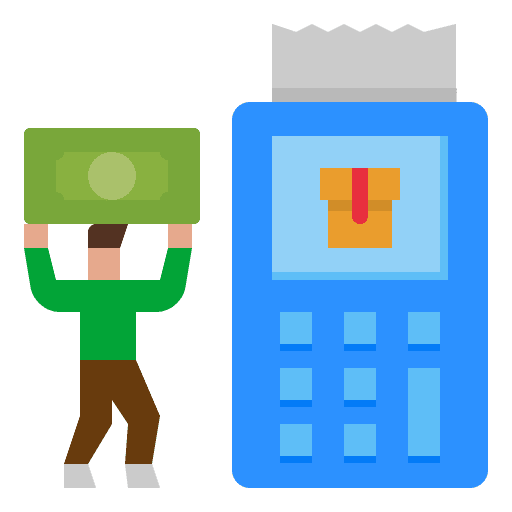 Shipping cost slip shipping and delivery shipping cost icon