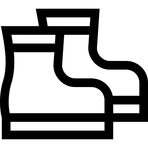 Cover protection security protective footwear icon