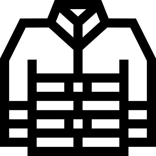 Jacket protective equipement safety security icon