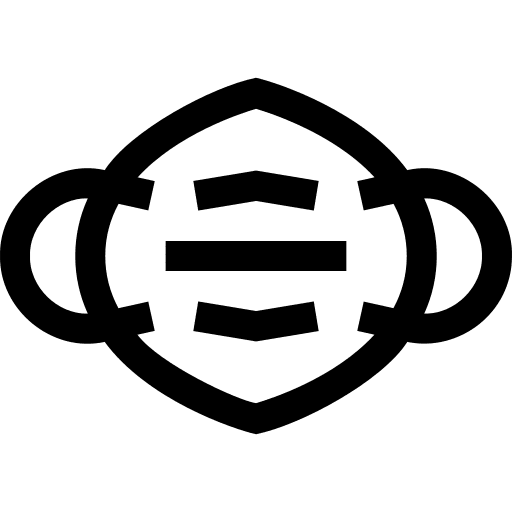 Face mask covid ppe surgical mask icon