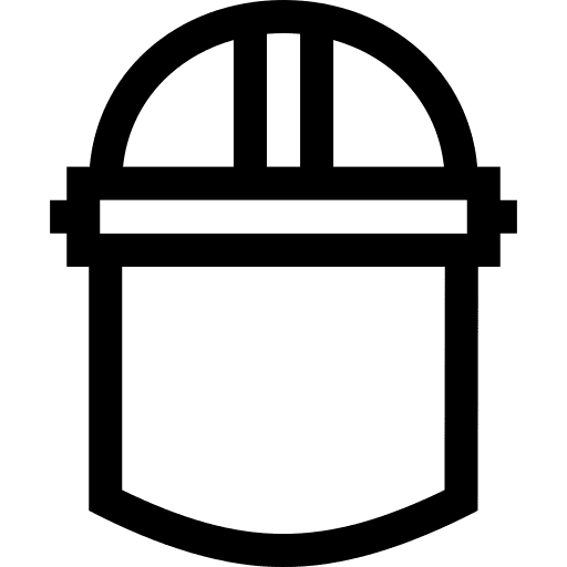 Face protection security shield safety icon