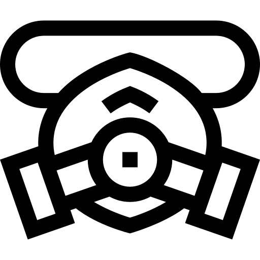 Gas mask protective equipement security gas mask icon